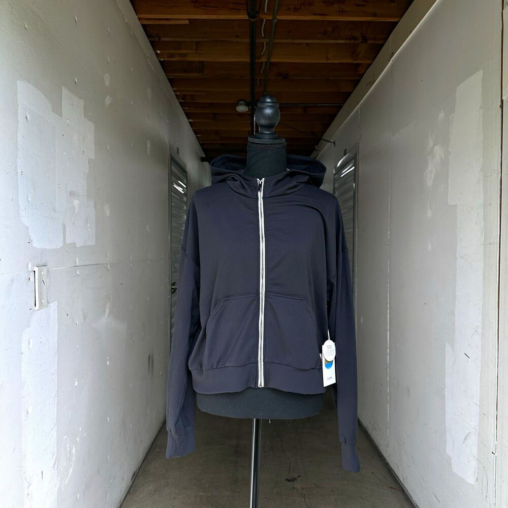 Vuori Halo Women’s M Black Full Zip Hooded Hoodie Sweatshirt VW2064